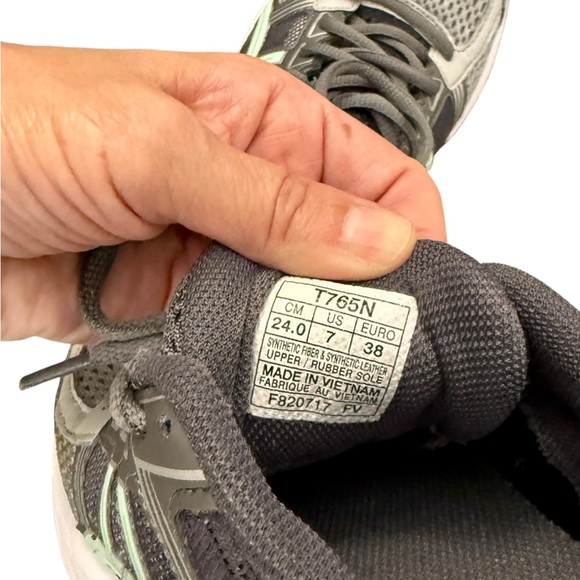 ASICS Running Shoes, Mint Green & Grey women Tennis, Athletic, Gel-Contend 4 - Picture 7 of 16